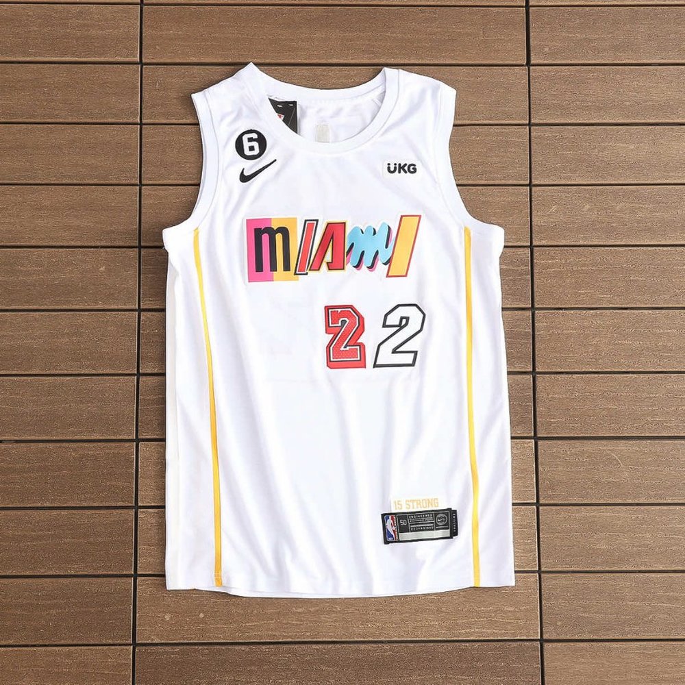 NBA Miami Heat #22 White Jersey -  Jimmy Butler